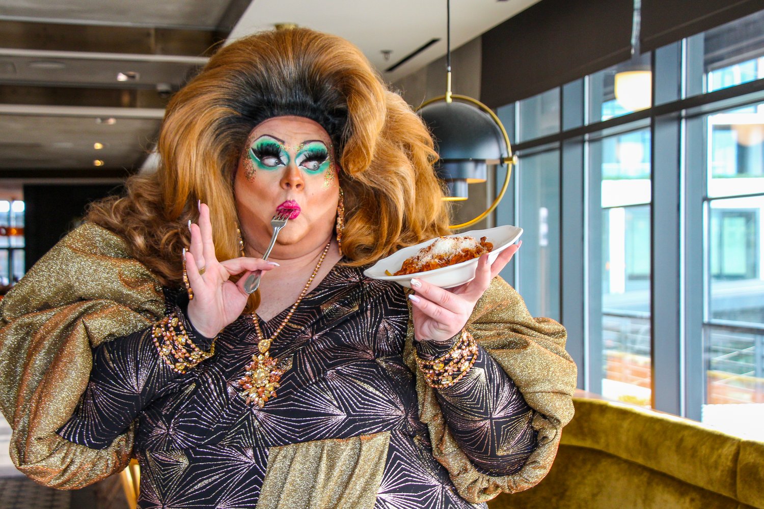 Queen in dramatic pose