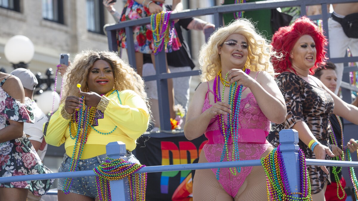 Pride celebration at drag brunch
